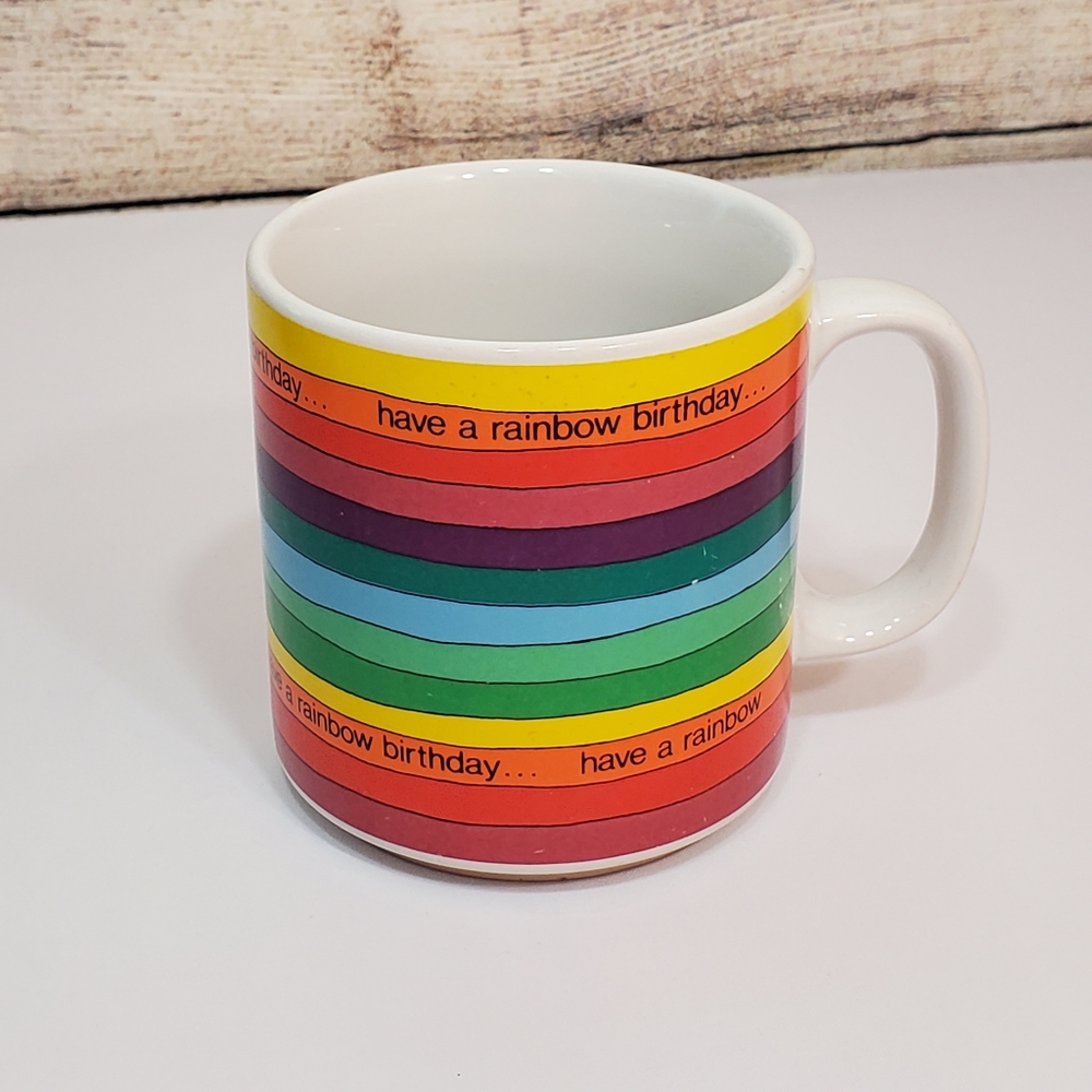 Rainbow 🌈 Birthday coffee mug